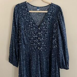 Blue prairie style dress